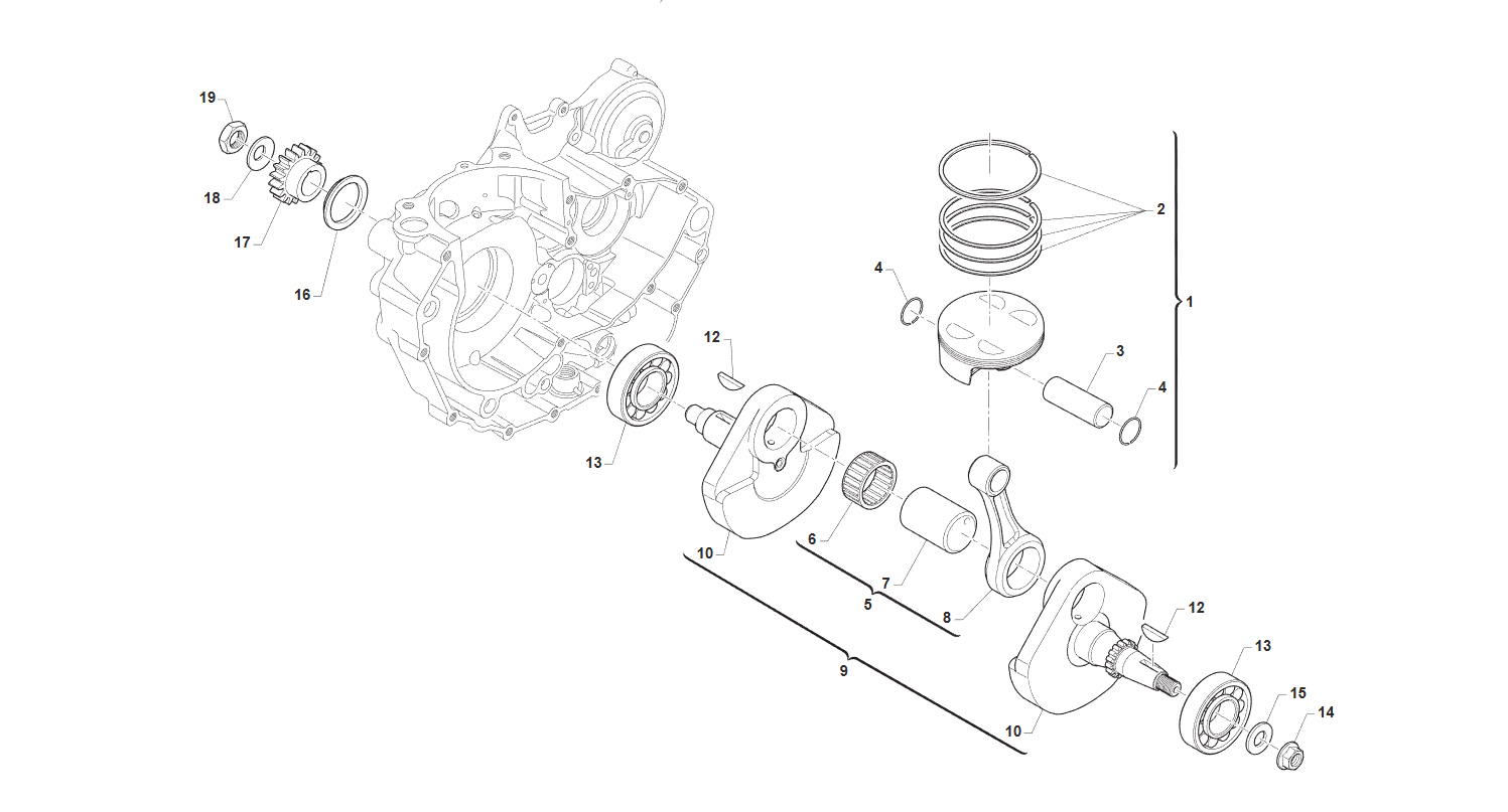 4T 450 FI SMX 2011 - MOTOR - CIGÜEÑAL KS